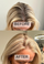 Before and after picture of blonde root touch-up at home with LA Hair Sunkissed.
